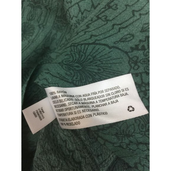 Women's Paisley Print Ruffle Long Sleeve Dramatic Blouse Size S - Picture 6 of 9